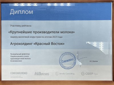 2023 Крупнейшие производители молока. MilkNews